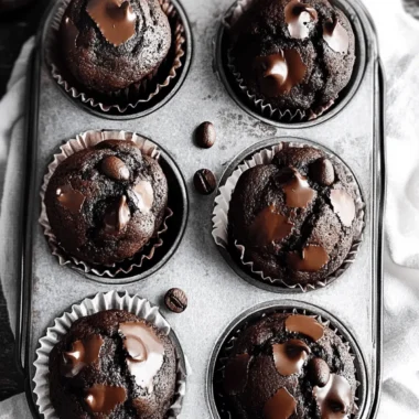 Double Chocolate Espresso Muffins