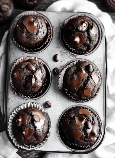Double Chocolate Espresso Muffins