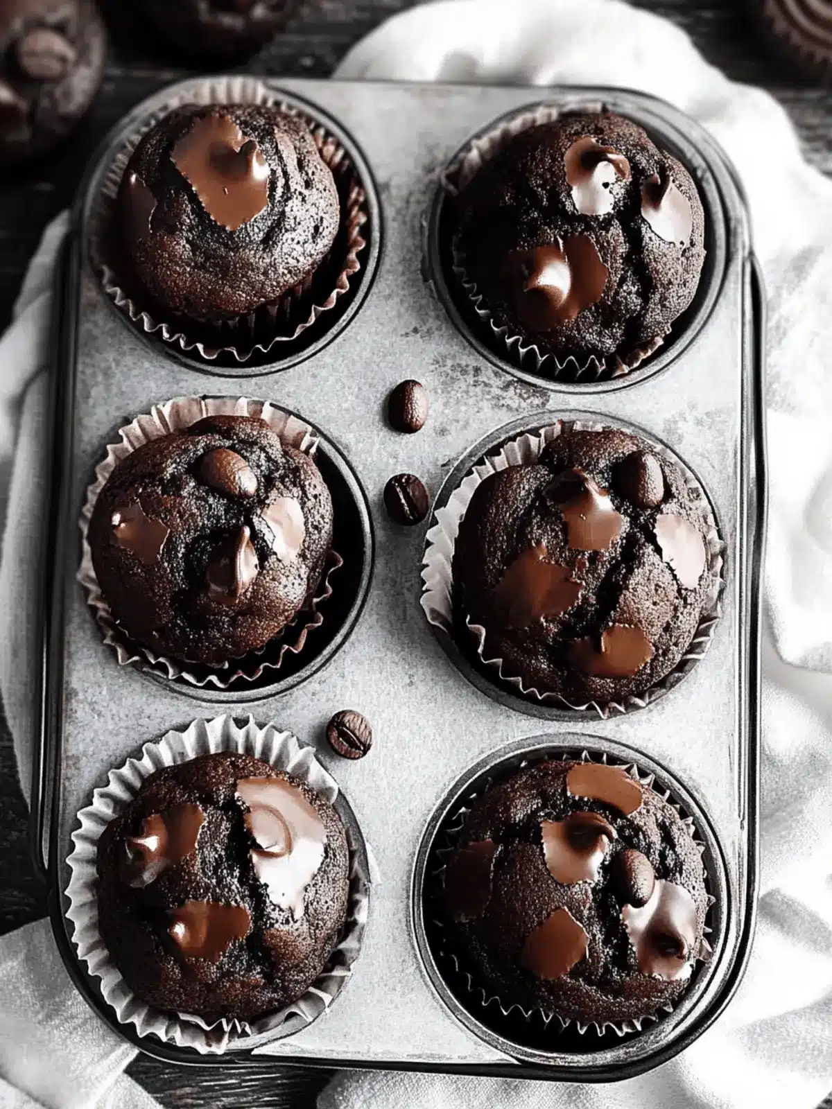 Double Chocolate Espresso Muffins