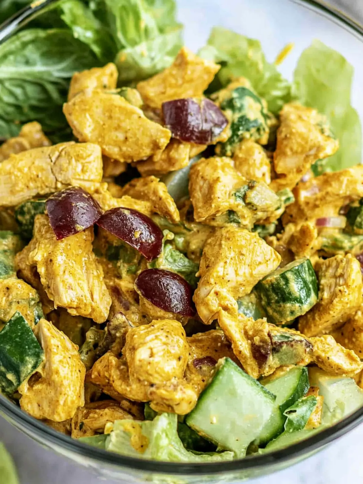 Delicious Curry Chicken Salad with Grapes for a Flavor Boost 2 Curry Chicken Salad