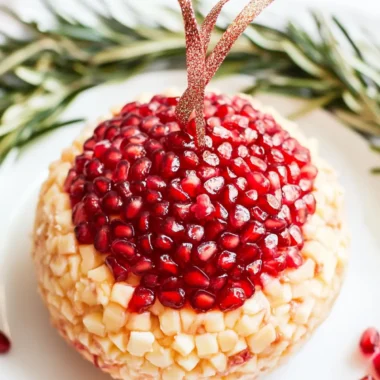 Pomegranate Christmas Cheese Ball