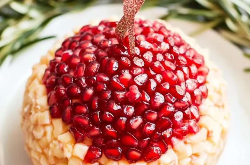 Pomegranate Christmas Cheese Ball