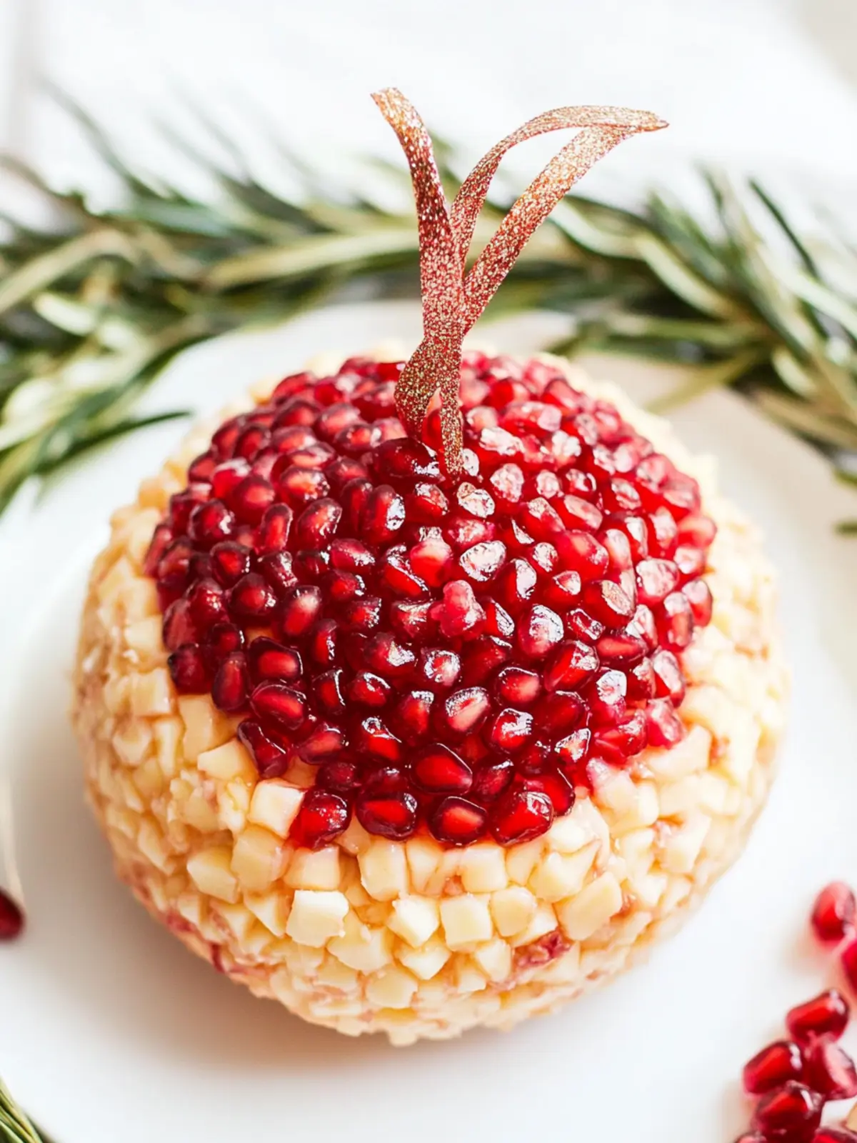 Pomegranate Christmas Cheese Ball