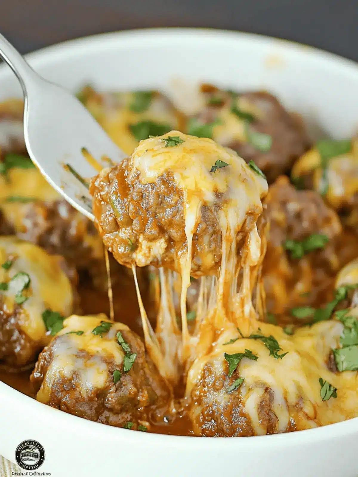 Cheesy Mexican Meatballs