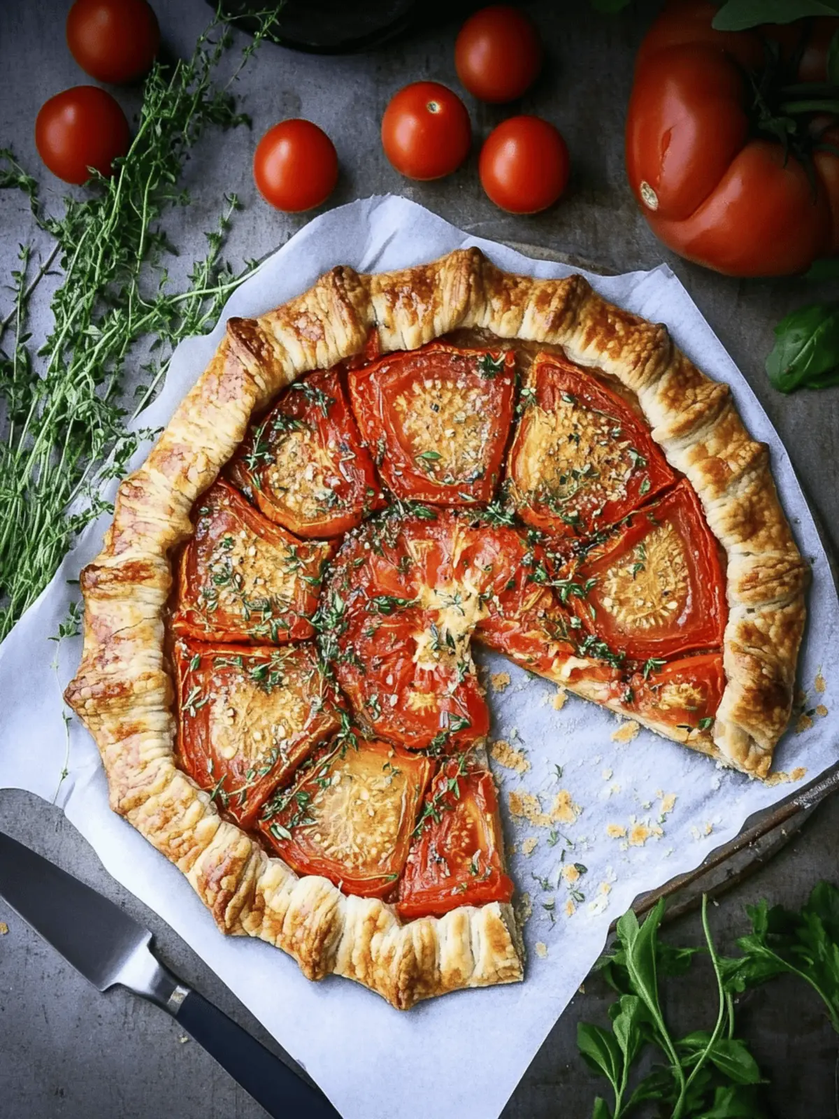 Irresistible Tomato Galette: A Homemade Slice of Heaven 4 Tomato Galette