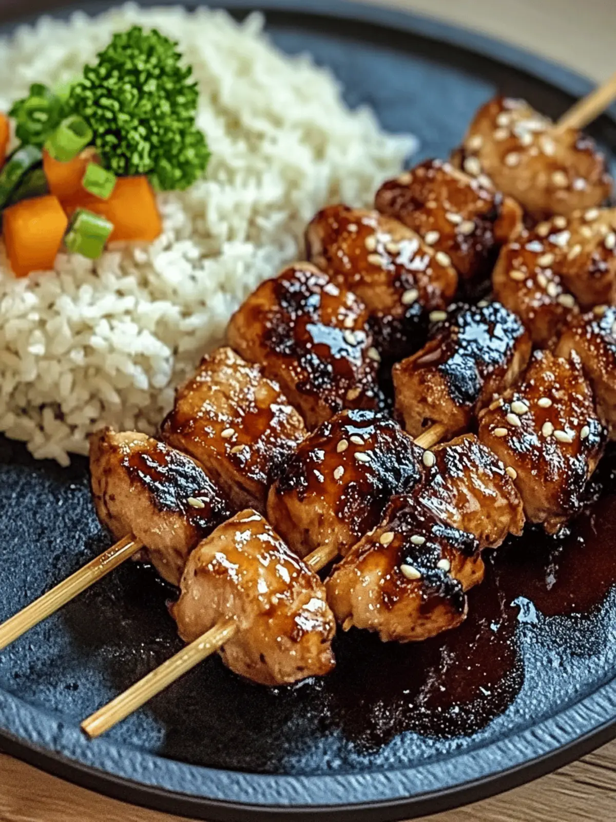 Tender Chicken Yakitori with Sweet-Savory Tare Sauce Delight 2 Chicken Yakitori