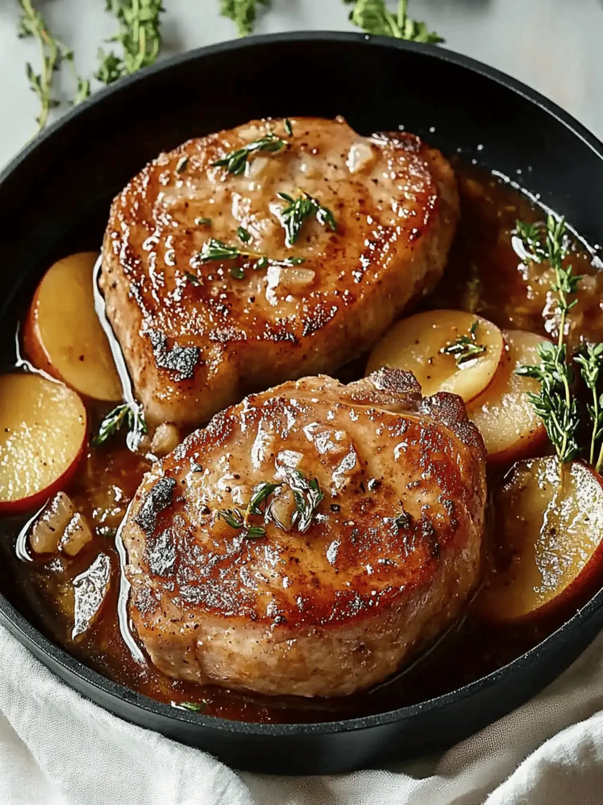 Juicy Apple Butter Pork Chops for Quick Fall Family Dinners 2 Juicy Apple Butter Pork Chops