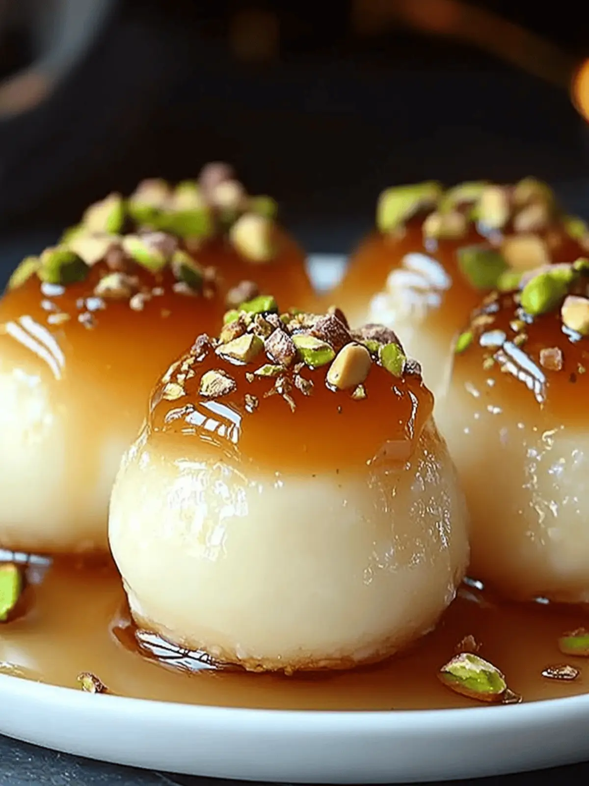 Ricotta Pistachio Honey Bites