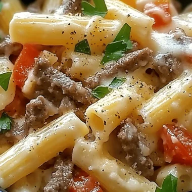 Philly Cheesesteak Pasta