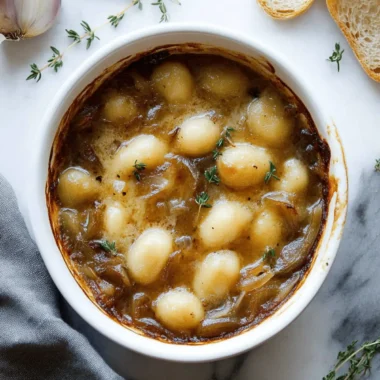 Baked French Onion Gnocchi
