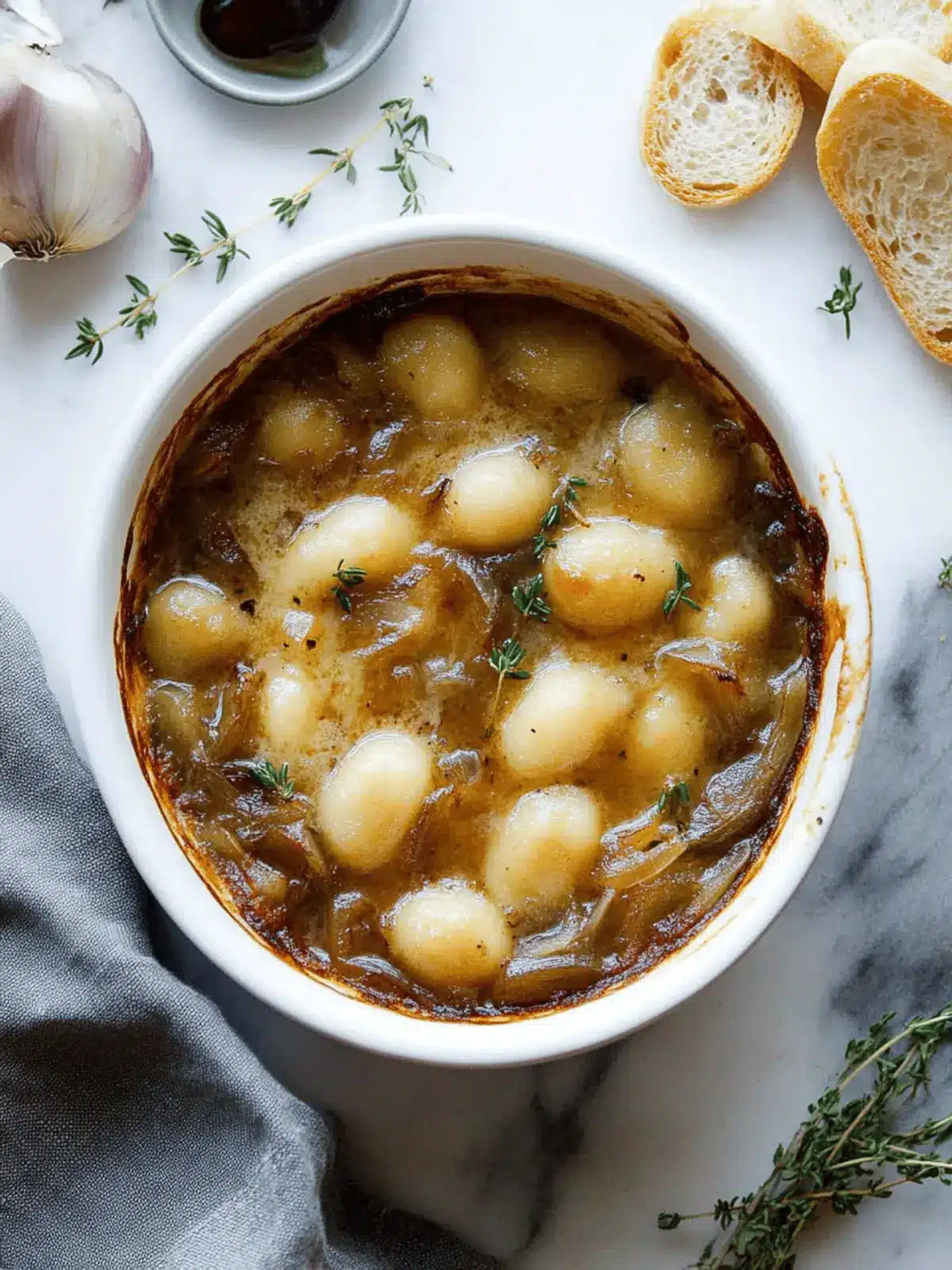 Baked French Onion Gnocchi