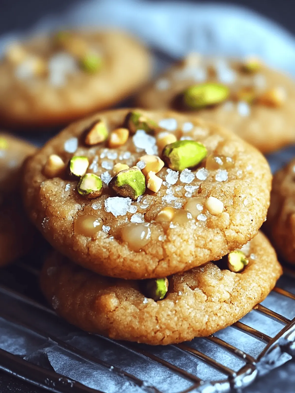 Salted Honey Pistachio Cookies
