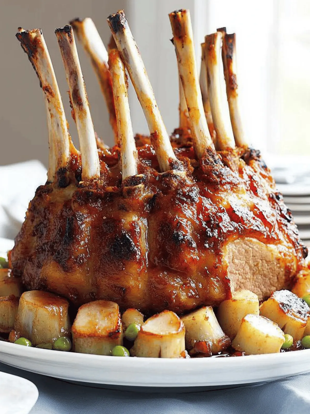 Crown Roast of Pork with Savory Mushroom Dressing Delight 4 Crown Roast of Pork