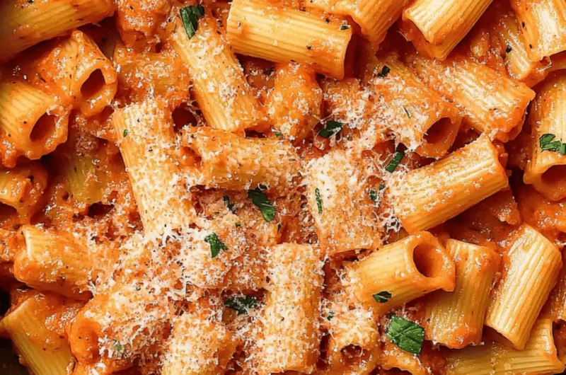 Creamy Tomato Rigatoni Pasta