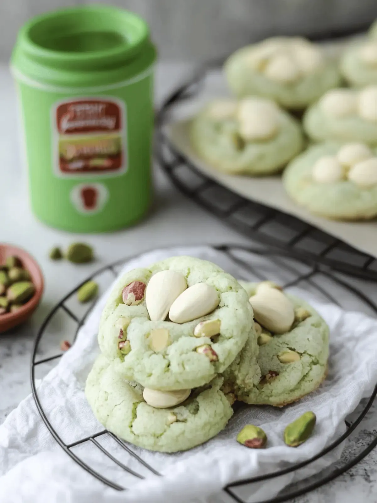 Pistachio Pudding Cookies