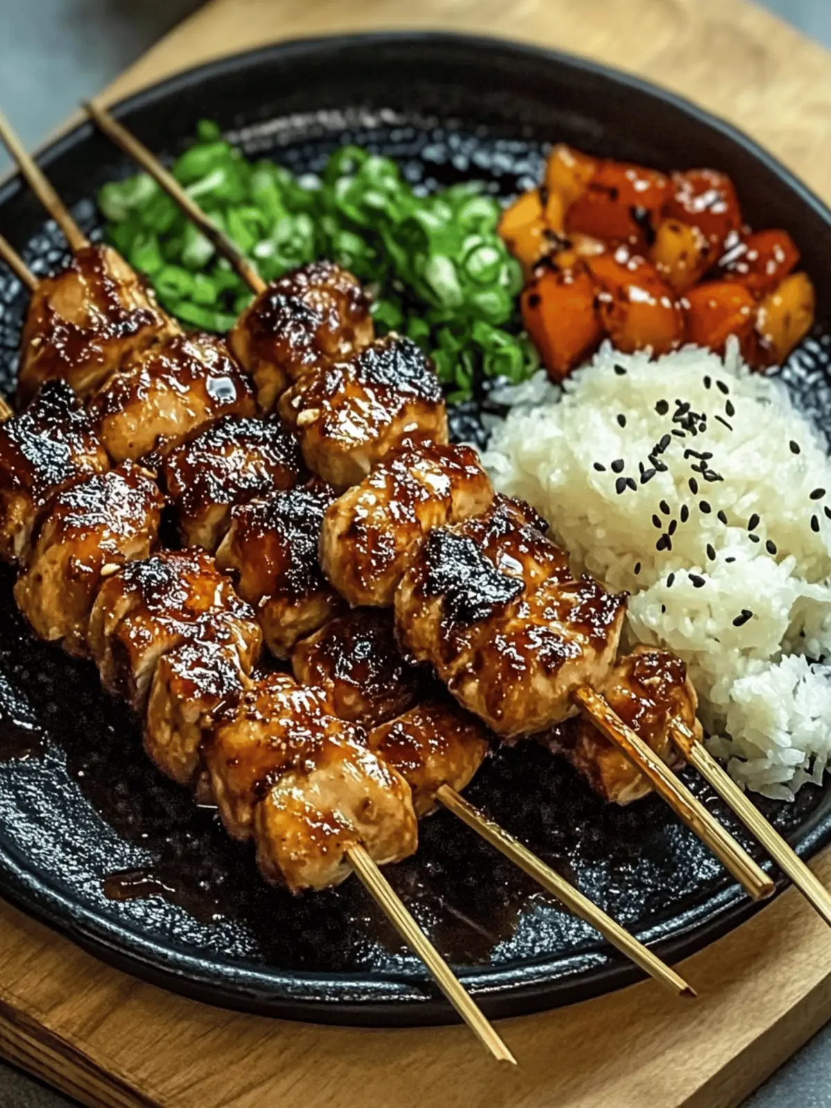 Tender Chicken Yakitori with Sweet-Savory Tare Sauce Delight 5 Chicken Yakitori