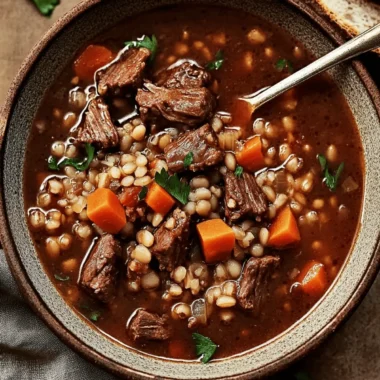 Beef & Barley Soup