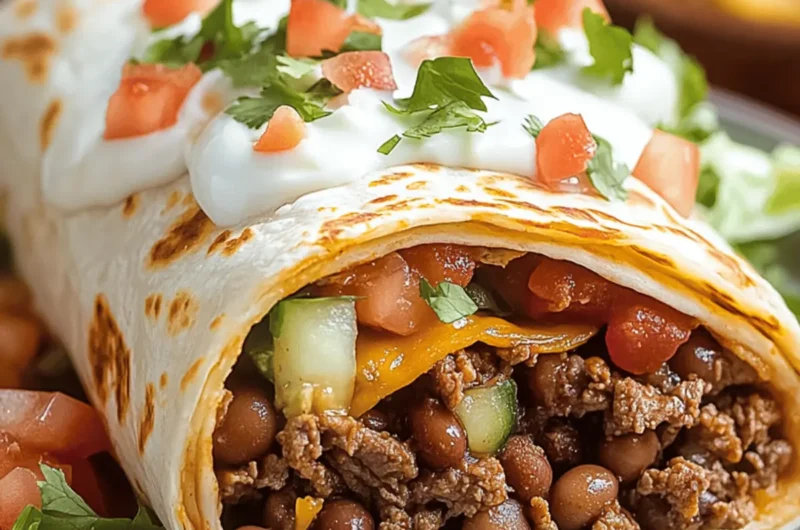Classic Beef and Bean Burritos