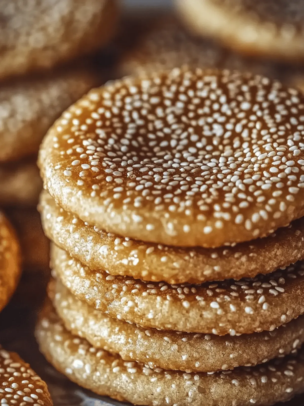 Sesame Honey Cookies