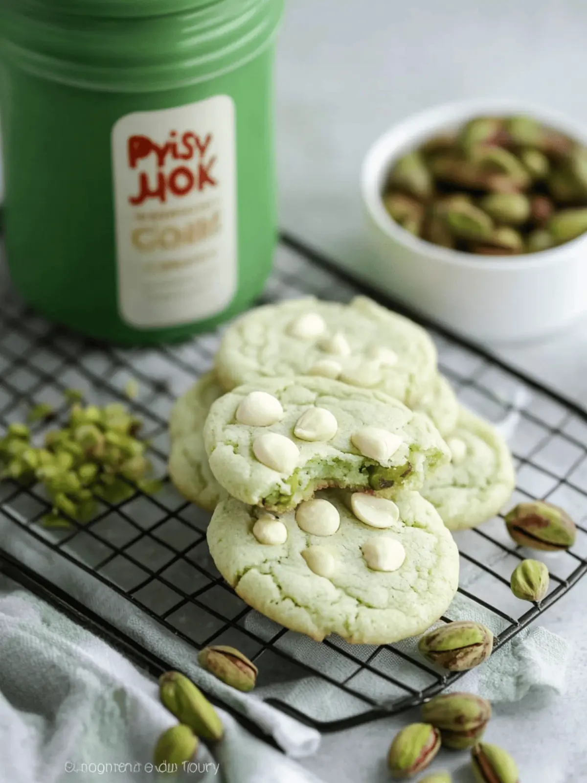 Pistachio Pudding Cookies