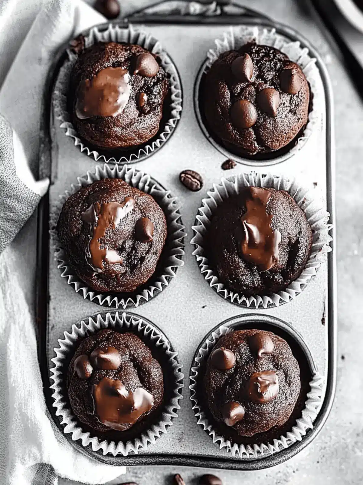 Double Chocolate Espresso Muffins