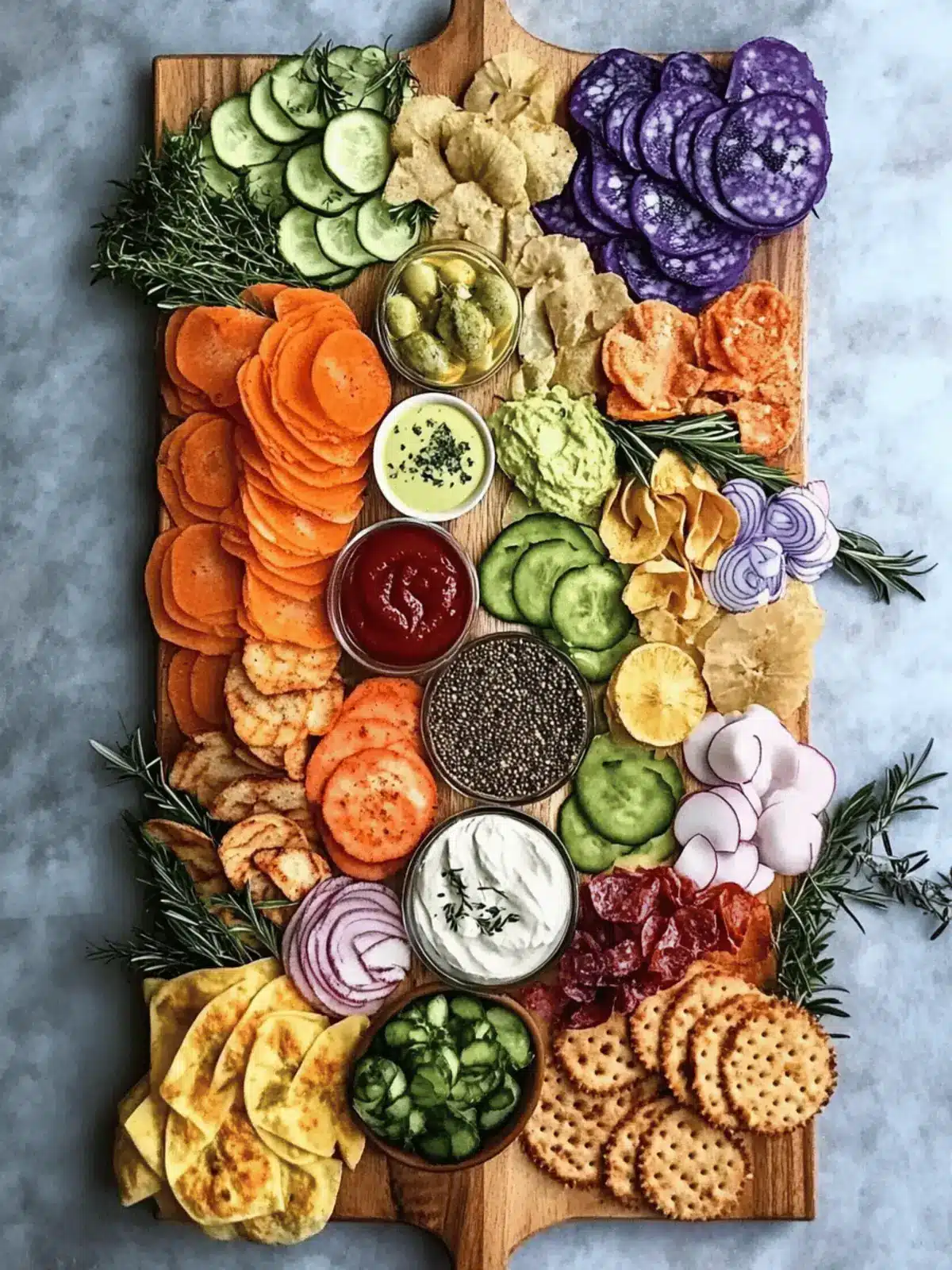 Latke Toppings Board