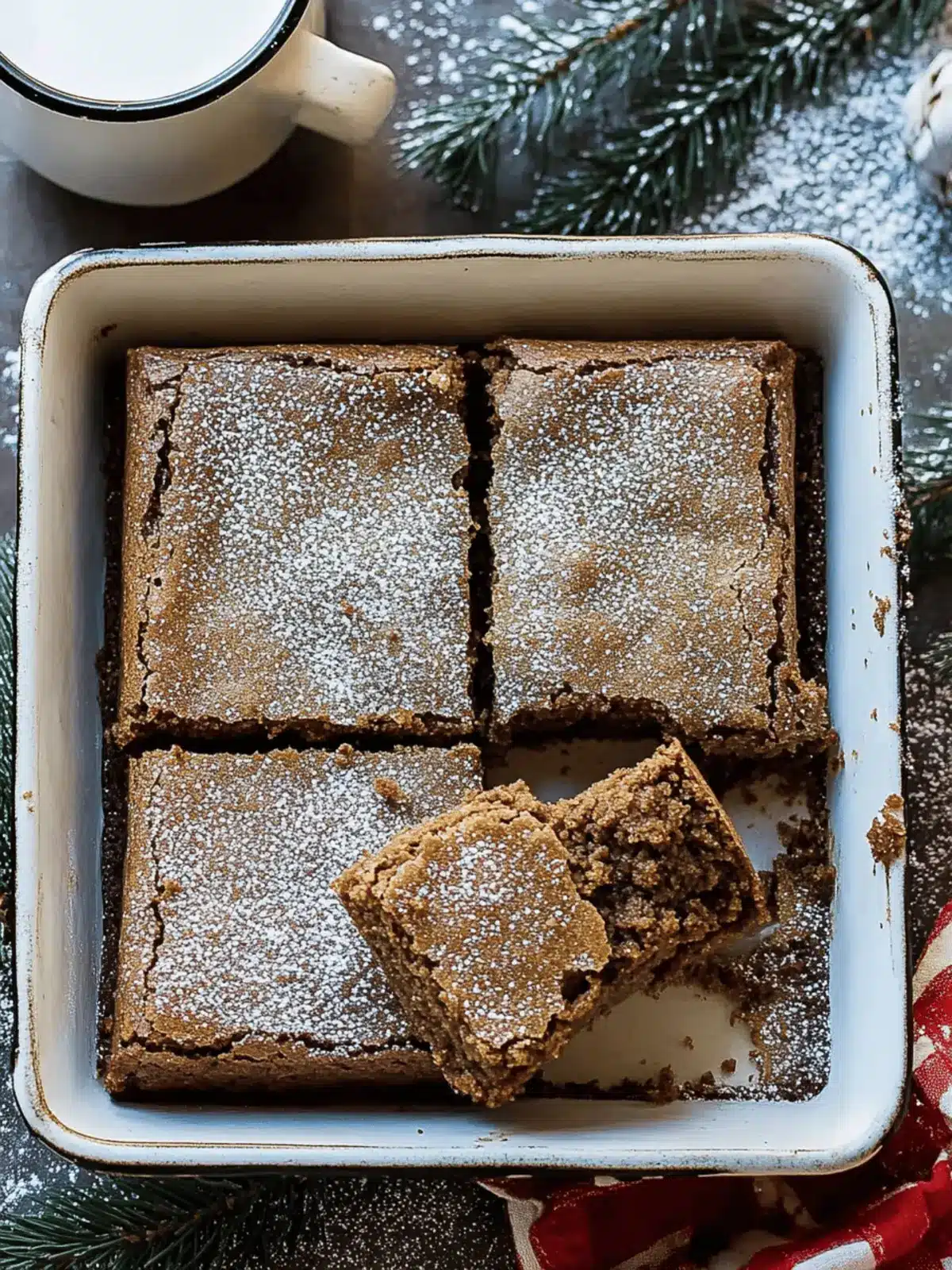 Irresistible Gingerbread Brownies for Cozy Holiday Treats 2 Gingerbread Brownies
