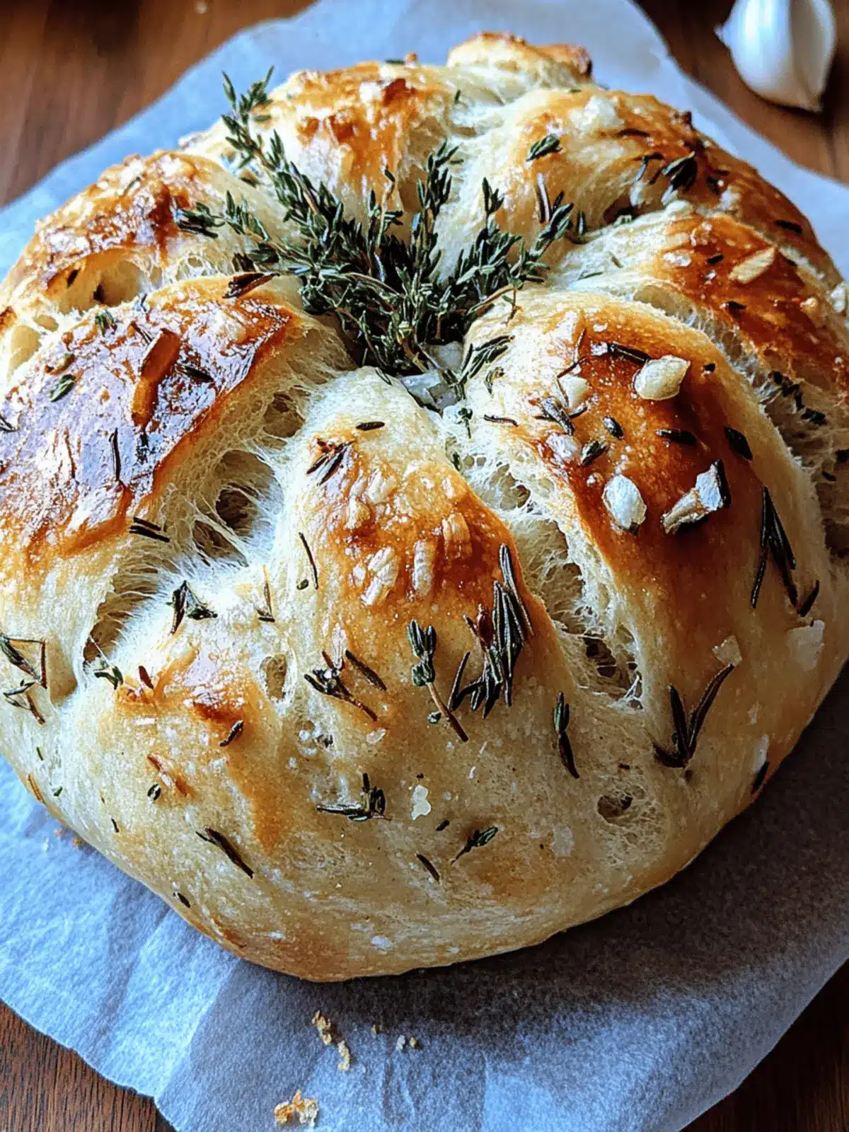 Garlic Herb Braided Bread