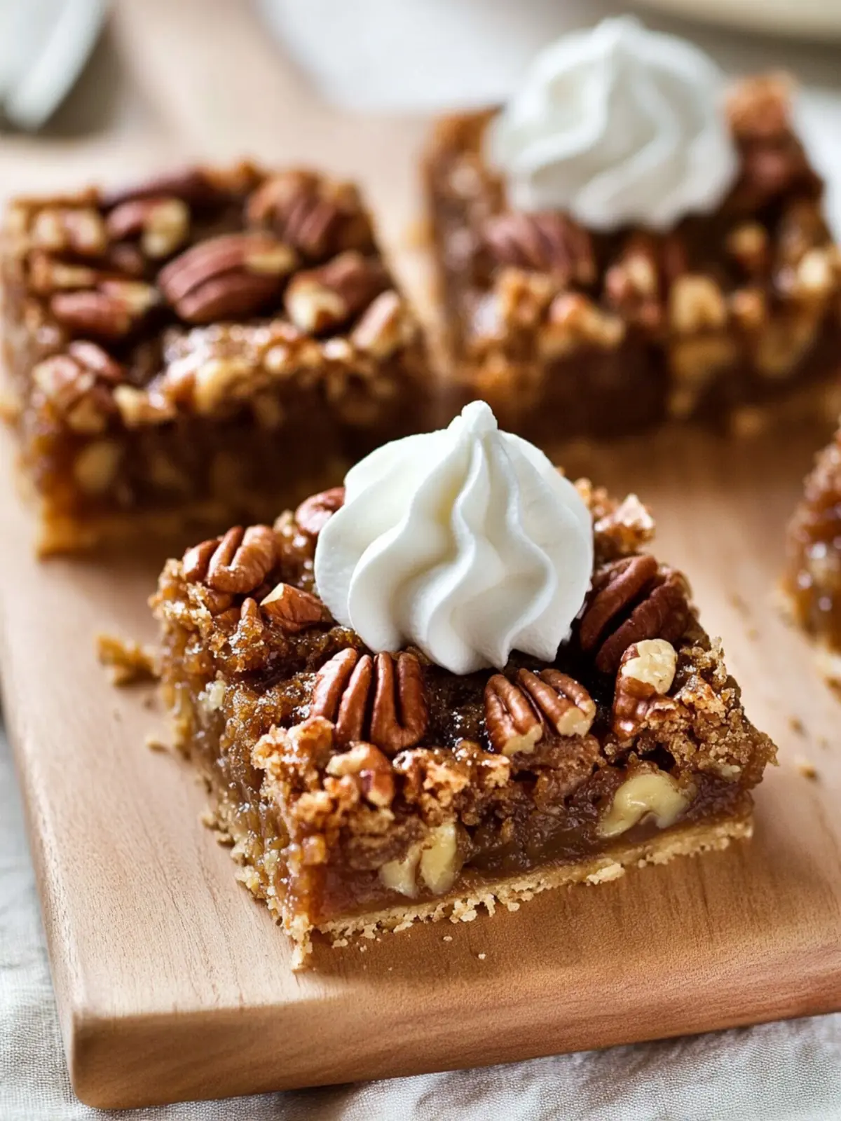 Irresistible Pecan Pie Bars: Gooey, Gluten-Free Delight 3 Pecan Pie Bars