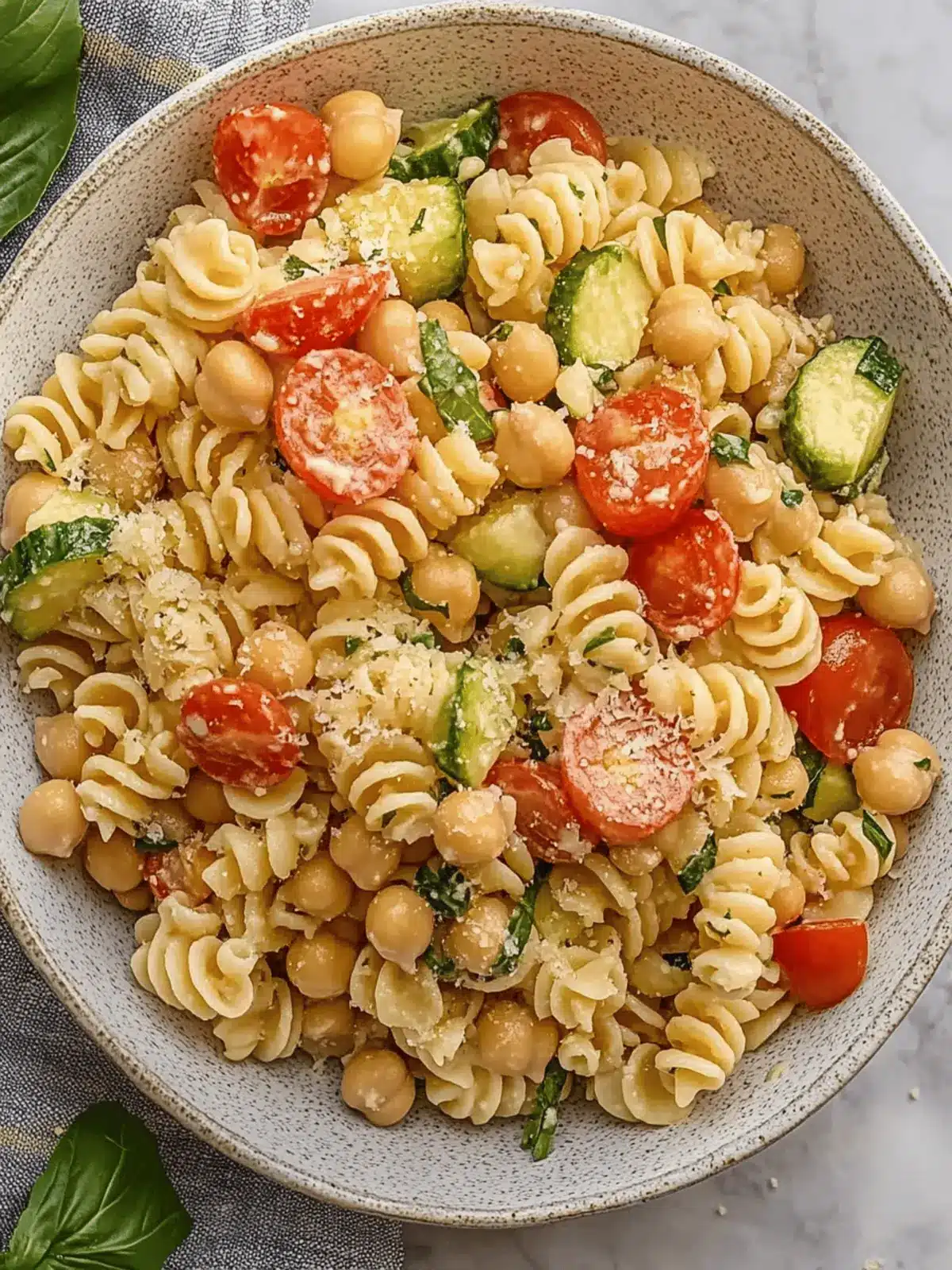 Creamy Chickpea Pasta Salad