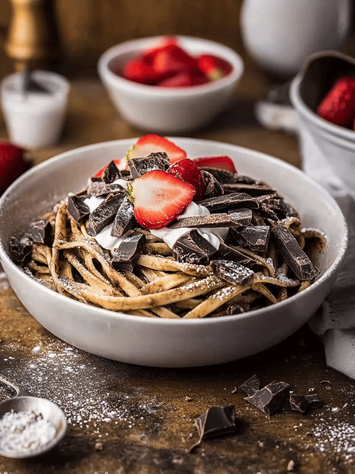 Delightful Chocolate Pancake Spaghetti for Fun Breakfasts 5 Chocolate Pancake Spaghetti