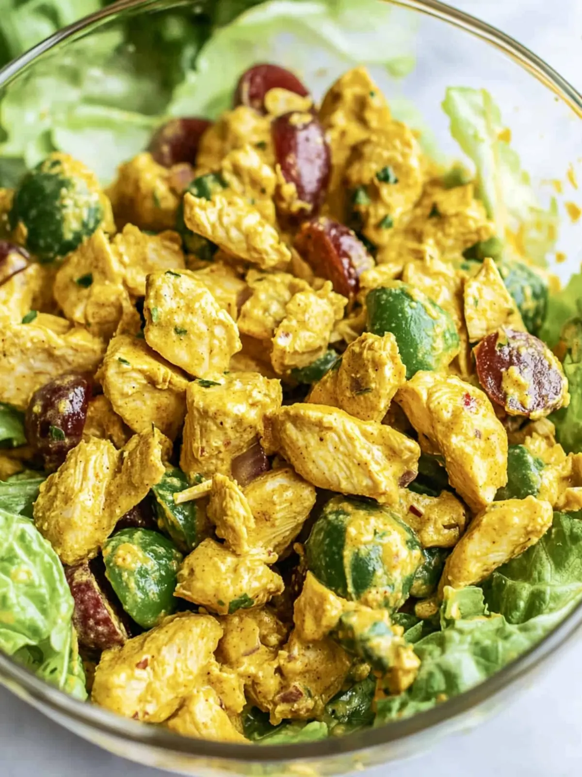Delicious Curry Chicken Salad with Grapes for a Flavor Boost 3 Curry Chicken Salad
