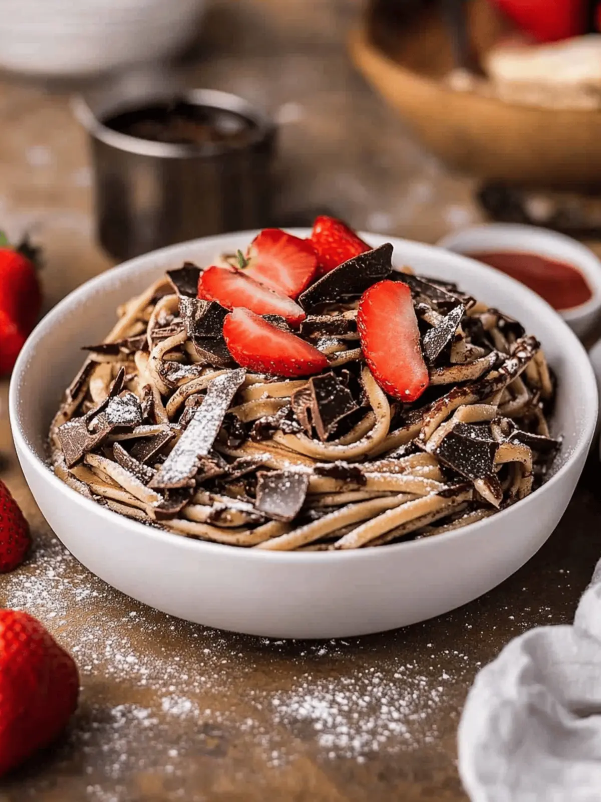 Delightful Chocolate Pancake Spaghetti for Fun Breakfasts 2 Chocolate Pancake Spaghetti