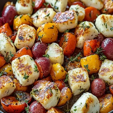 Sheet Pan Halloumi and Veggies