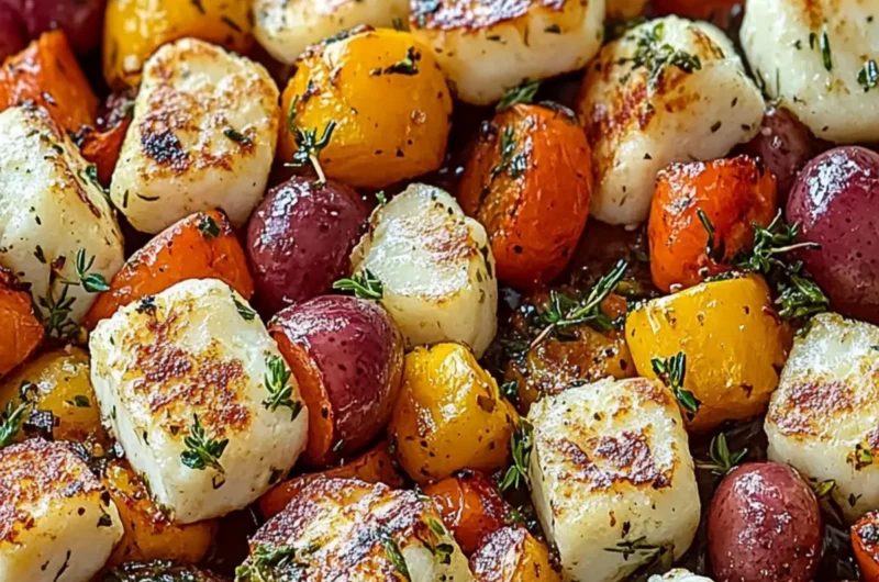 Sheet Pan Halloumi and Veggies