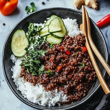 Sticky Ginger Beef Mince