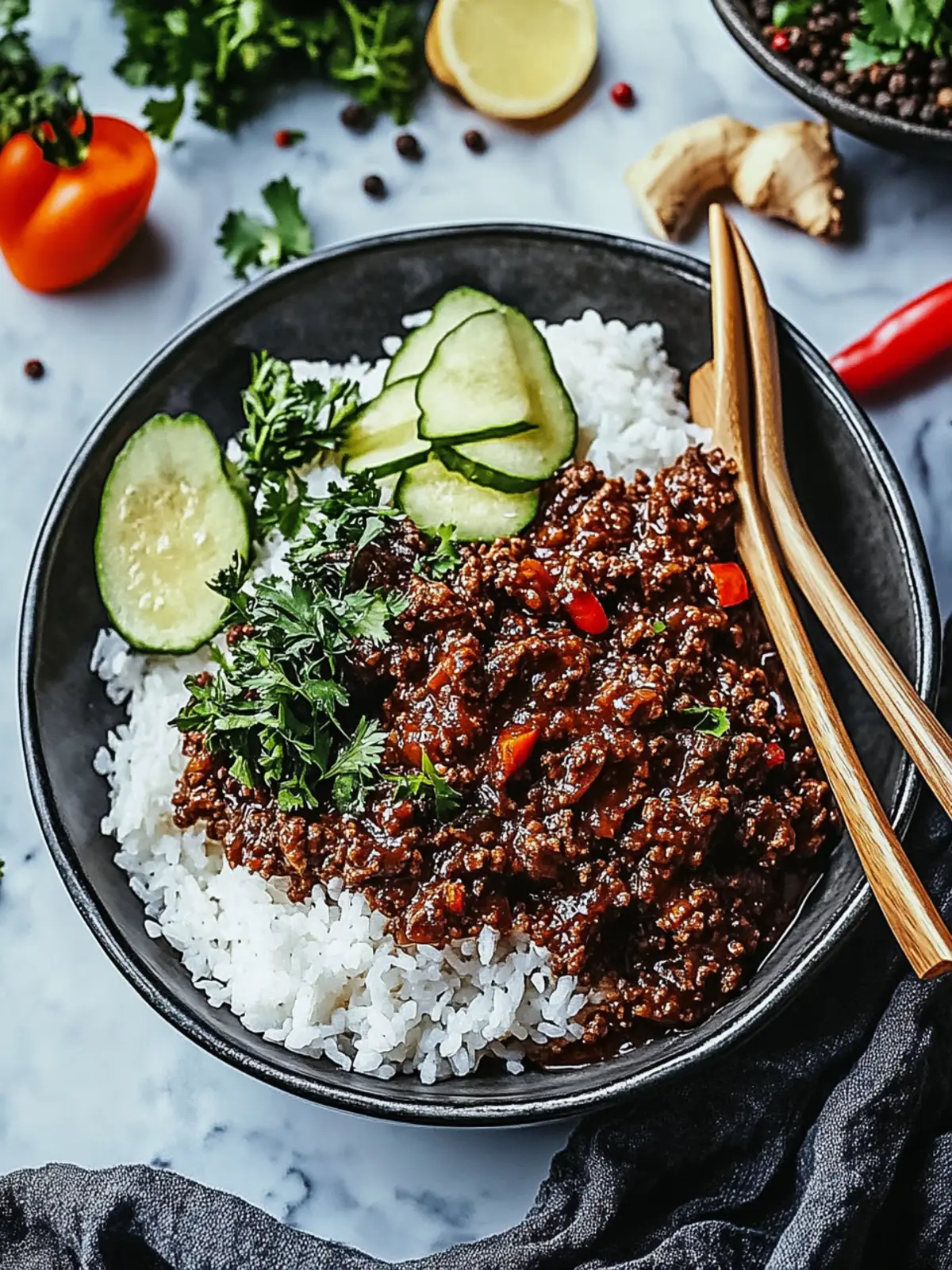 Sticky Ginger Beef Mince for a Deliciously Quick Dinner 5 Sticky Ginger Beef Mince