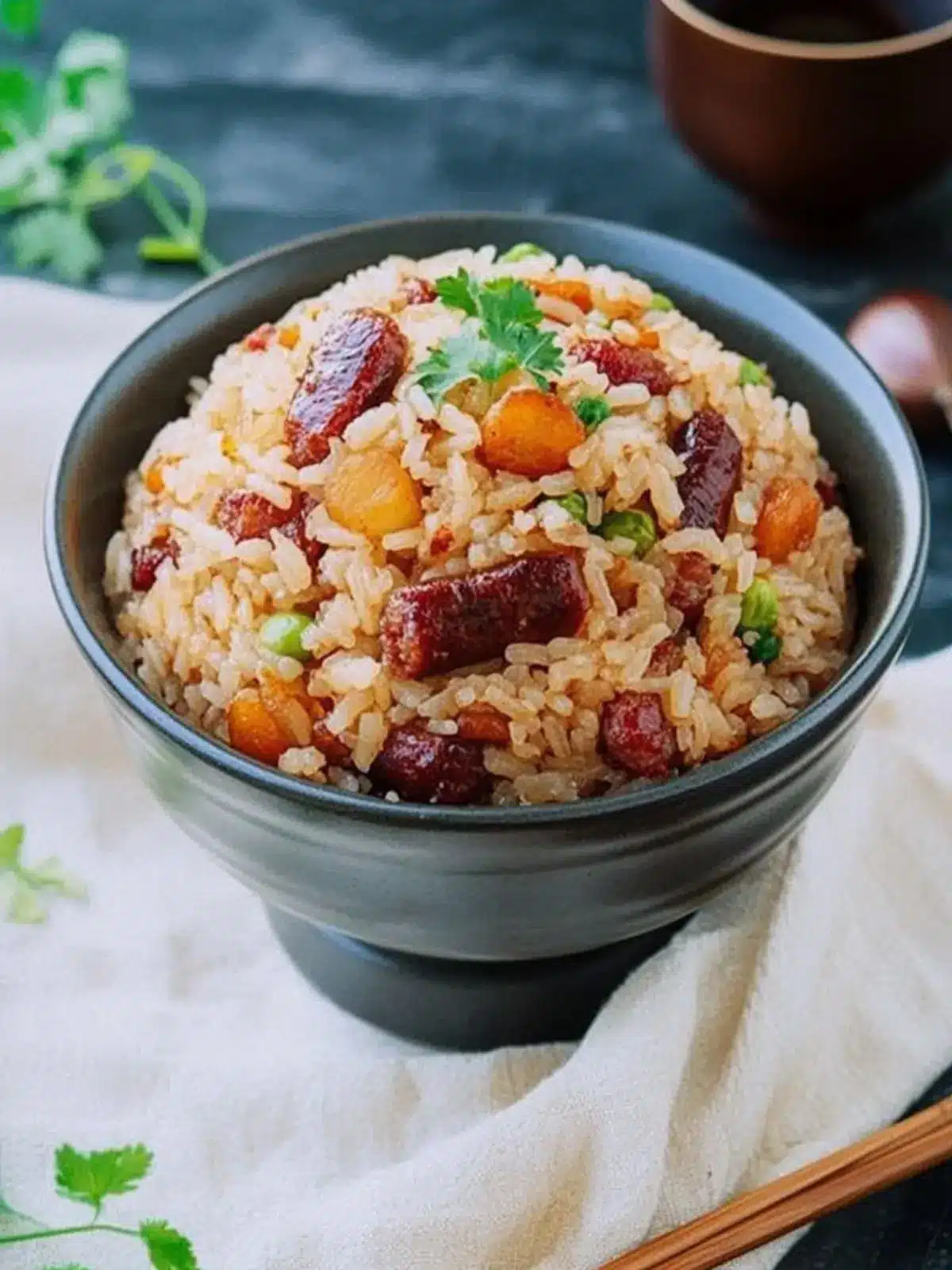 Sticky Rice with Chinese Sausage