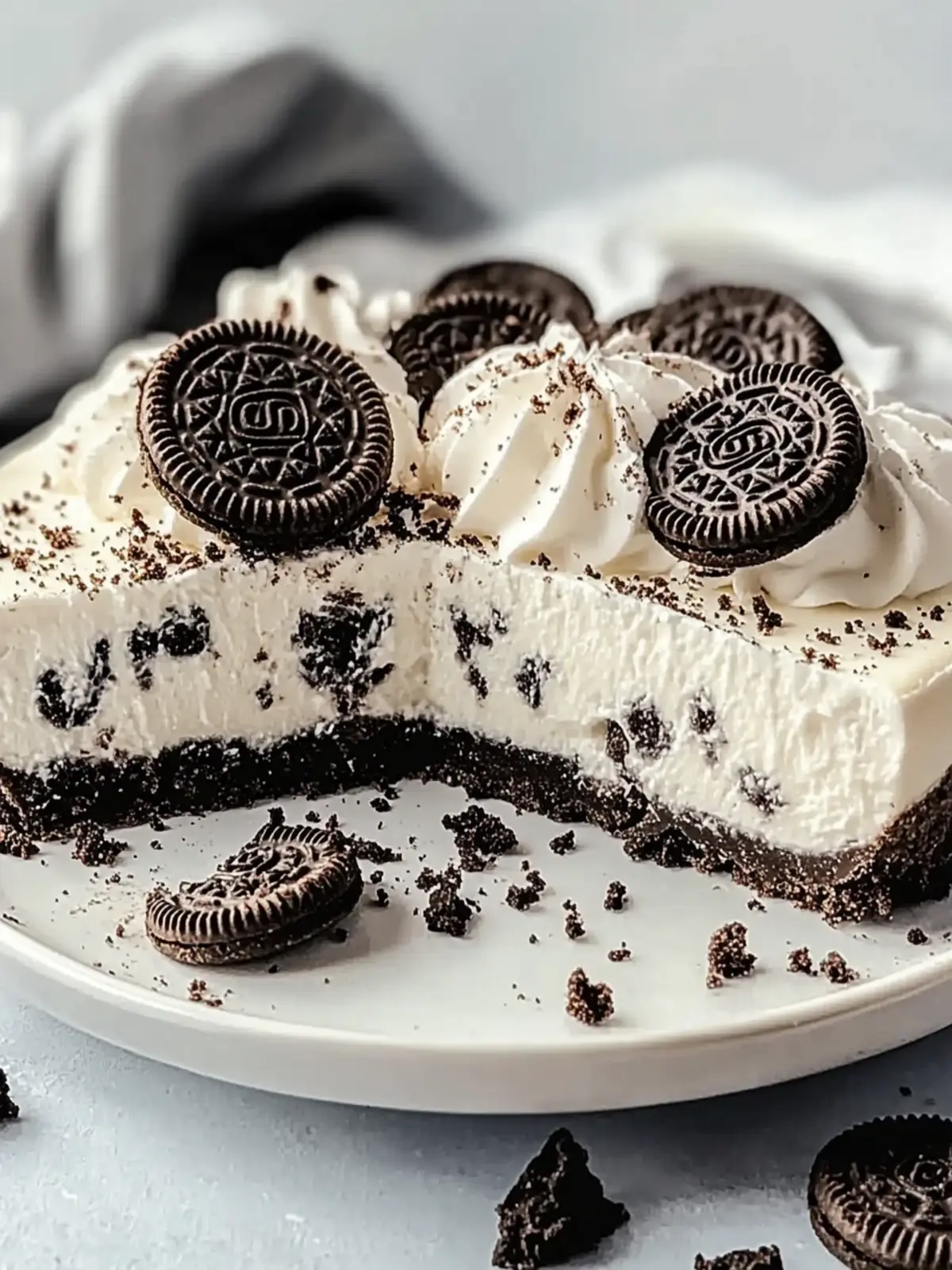 No Bake Oreo Pie