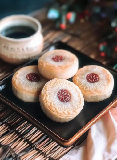 Red Bean Mooncakes