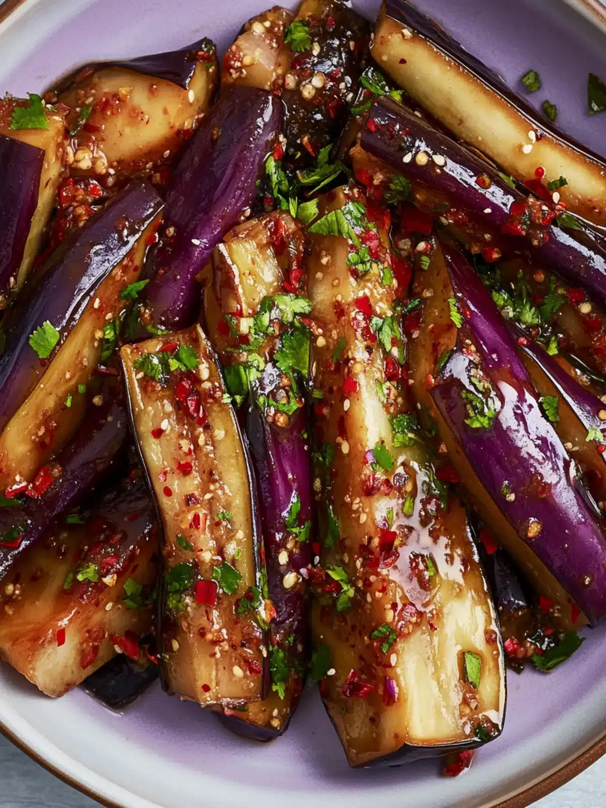 Chinese-Style Spicy Eggplant Salad
