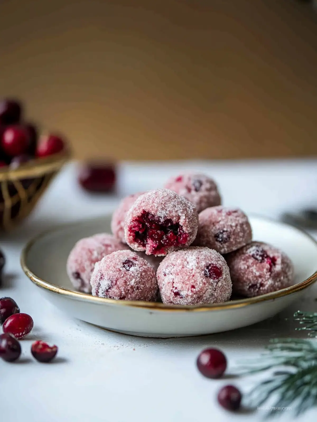 Sparkling Sugarplum Cranberry Cookies