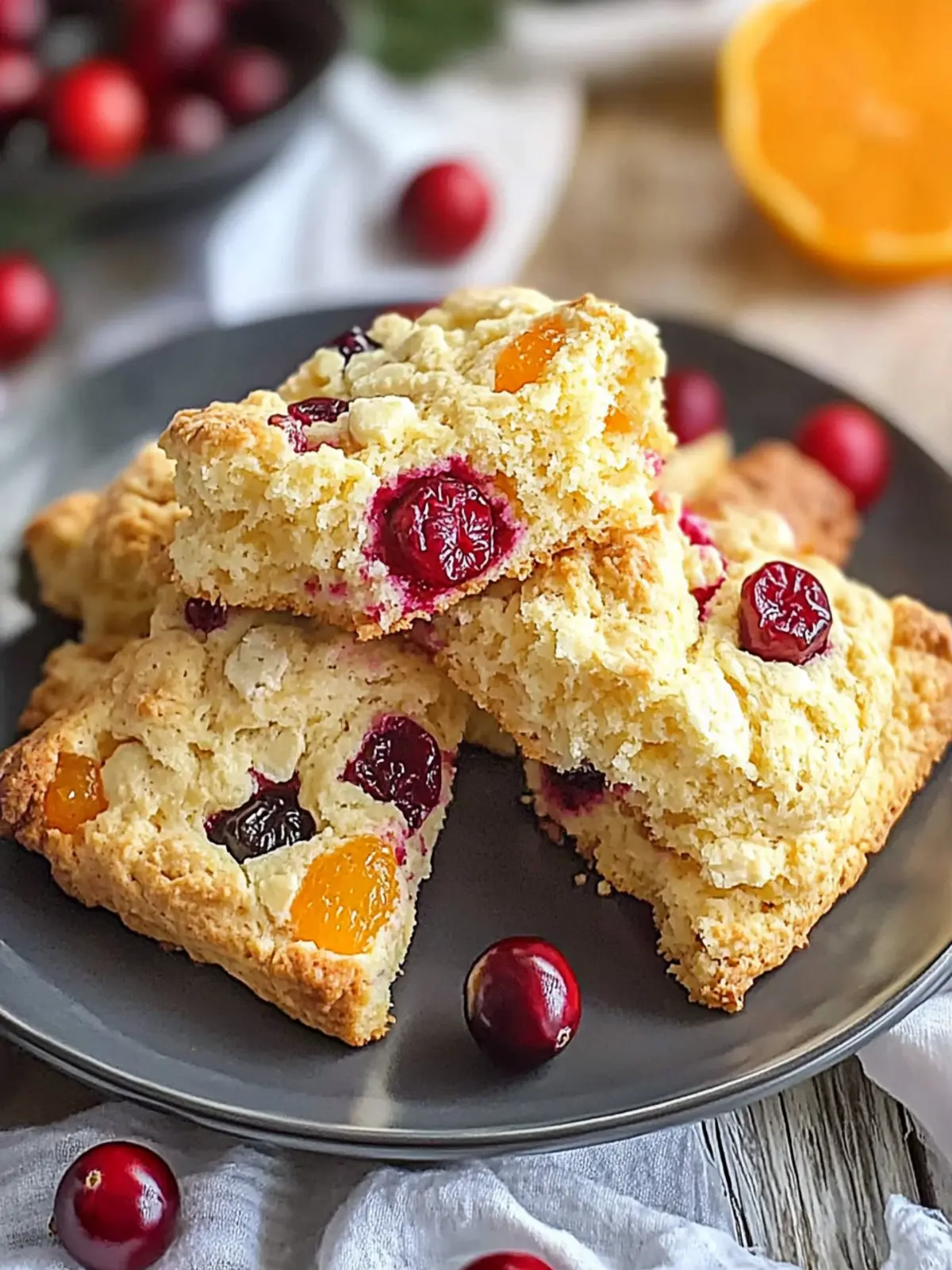 Cranberry Orange Scones