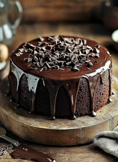 Luxurious Dark Chocolate Cake