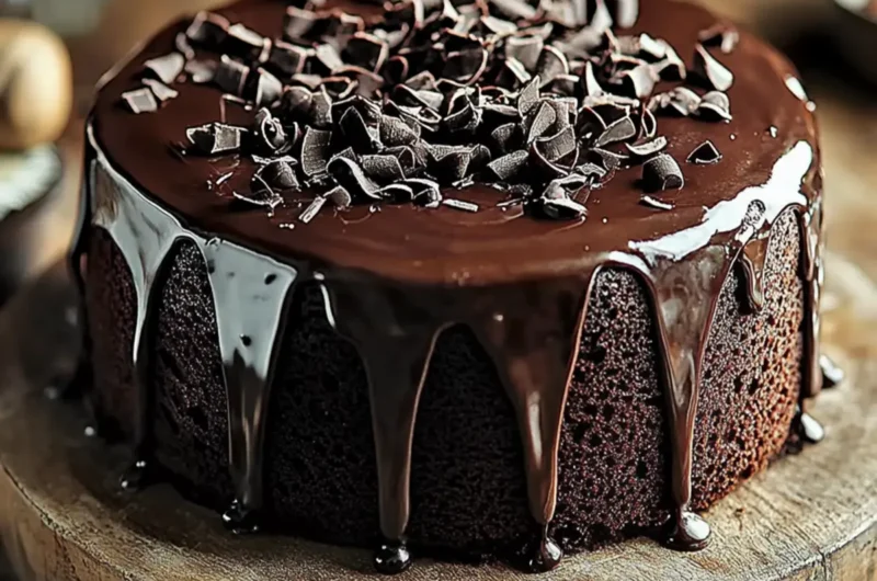 Luxurious Dark Chocolate Cake