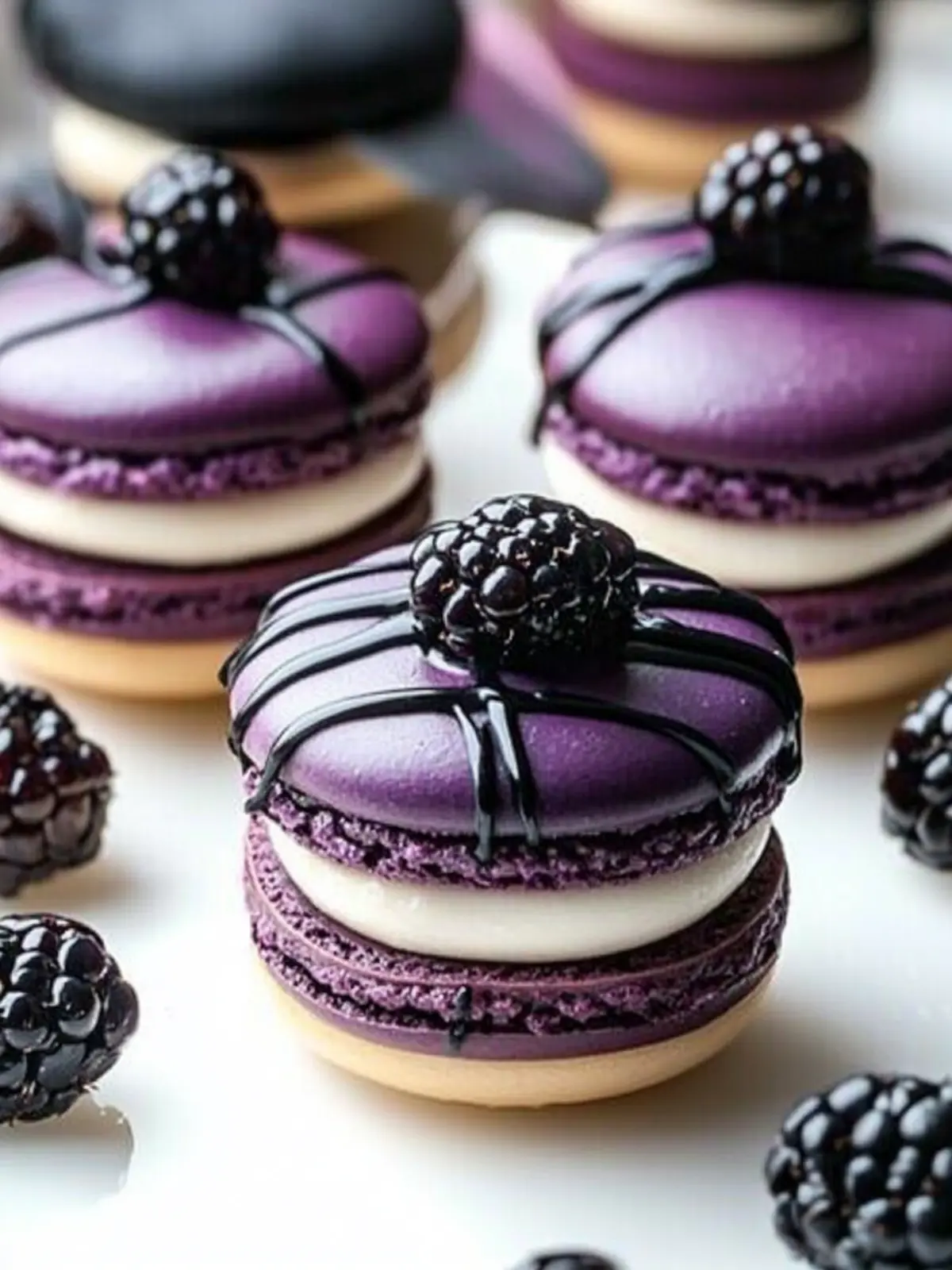 Delectable Blackberry Macarons for an Elegant Dessert Night 2 Delectable Blackberry Macarons