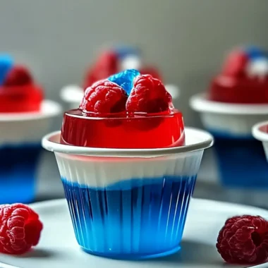 Red, White, and Blue Jello Cups
