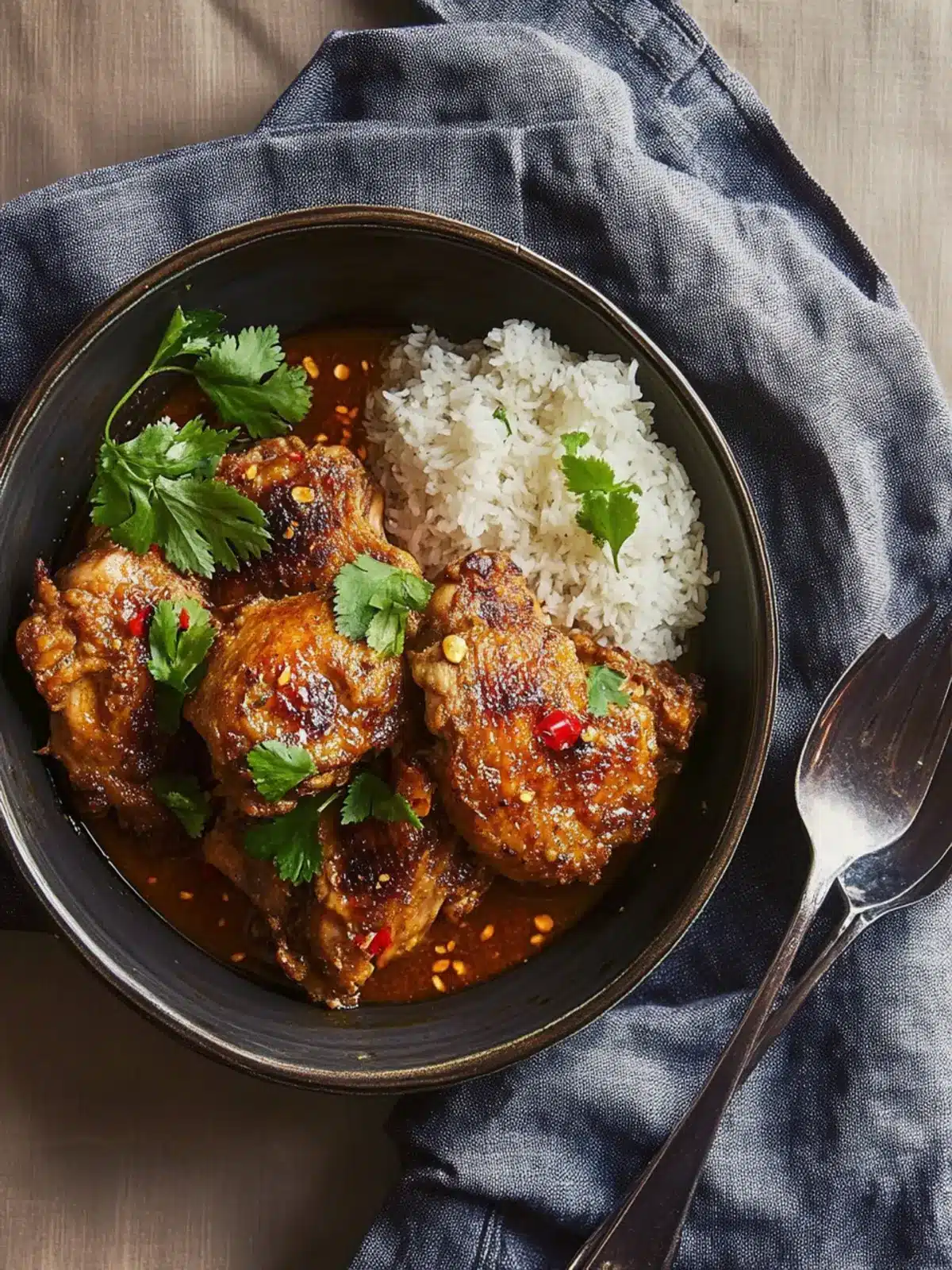 Braised Lemongrass-Chili Chicken