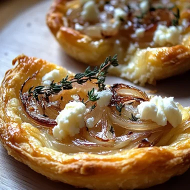 Onion and Goat Cheese Tarts