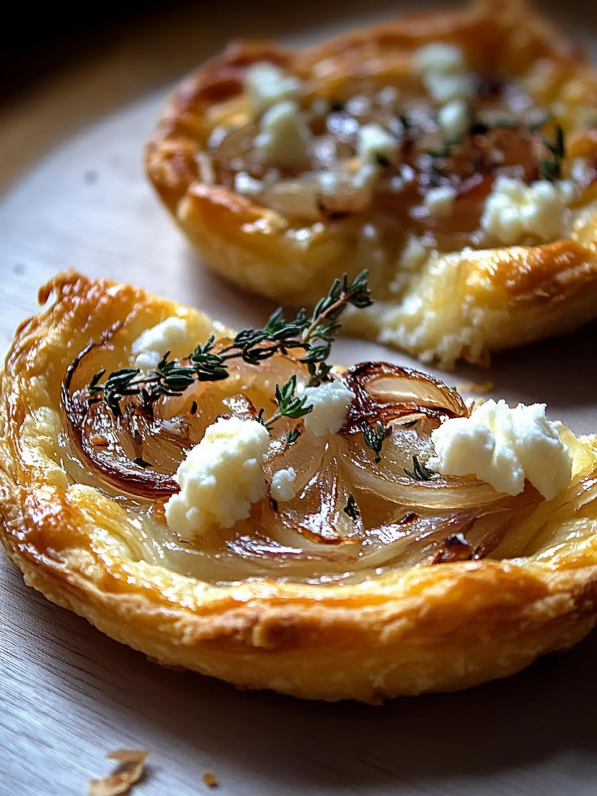 Onion and Goat Cheese Tarts